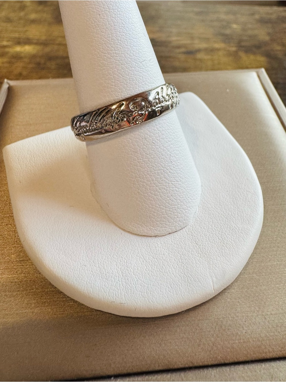 Lord of the Rings Elvish Ring 925 Sterling Silver Size 10 LOTR Collector
